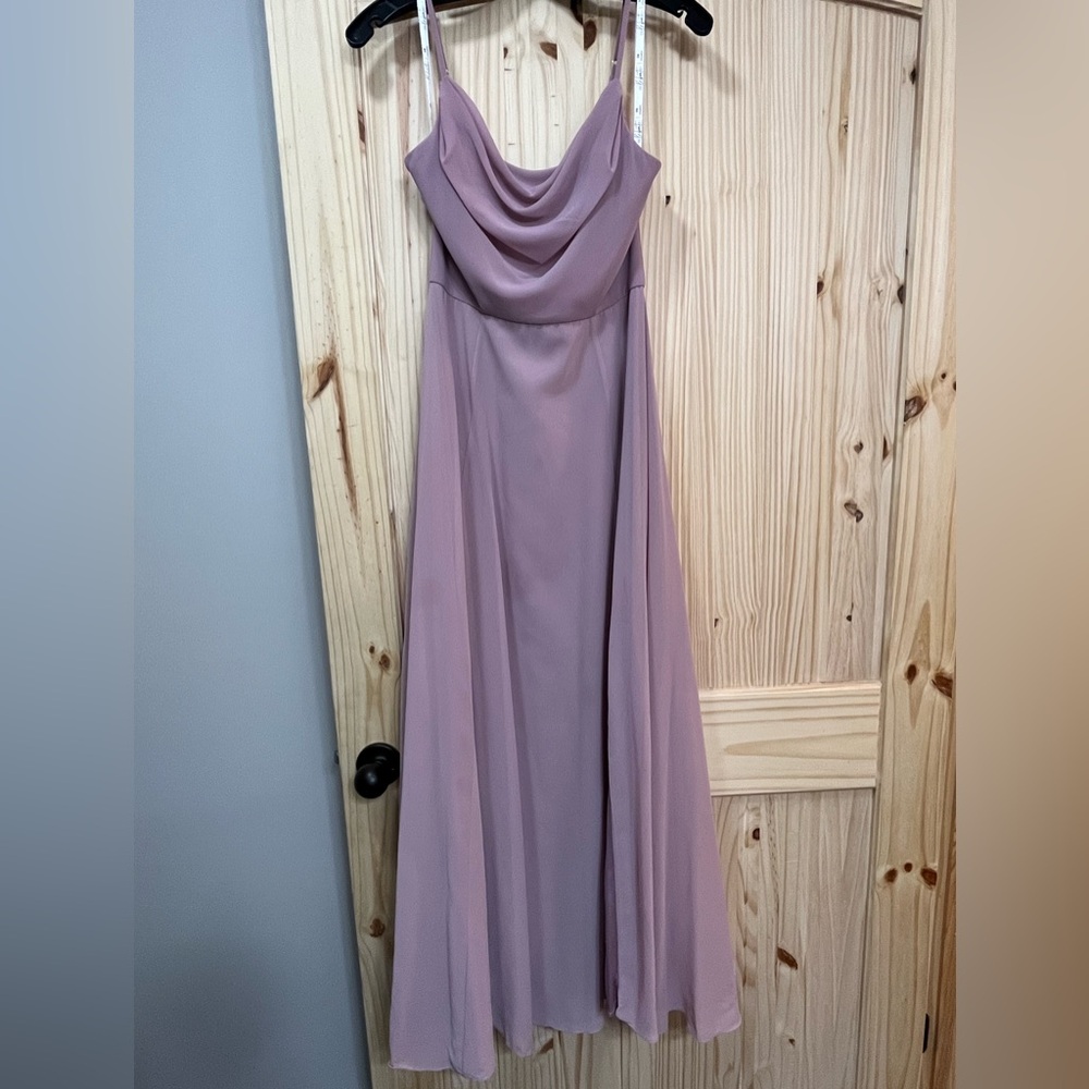 Elegant Mauve Evening Gown